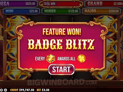 Игровой автомат Badge Blitz — играть онлайн